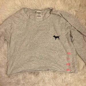 Victoria Secret PINK Long Sleeve Crop Top
